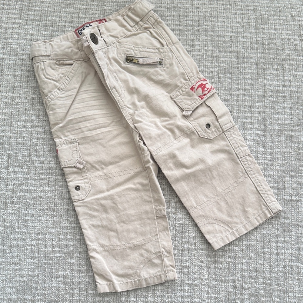 Guess Kids Beige Cargo Pants size: 12M